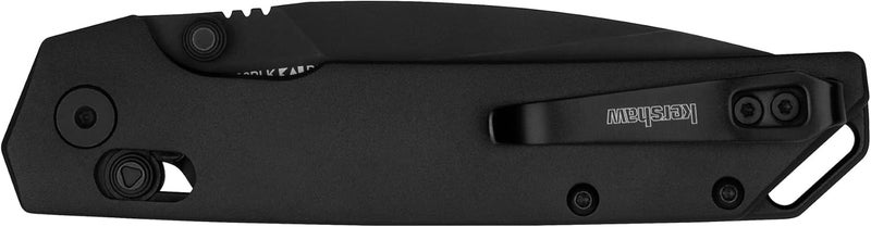 Kershaw Iridium Reverse Tanto Folding Pocket Knife, Sleek 3.4 inch D2 Steel Blade, DuraLock Locking Mechanism, Aluminum Handle, Designed in the USA - Image 4
